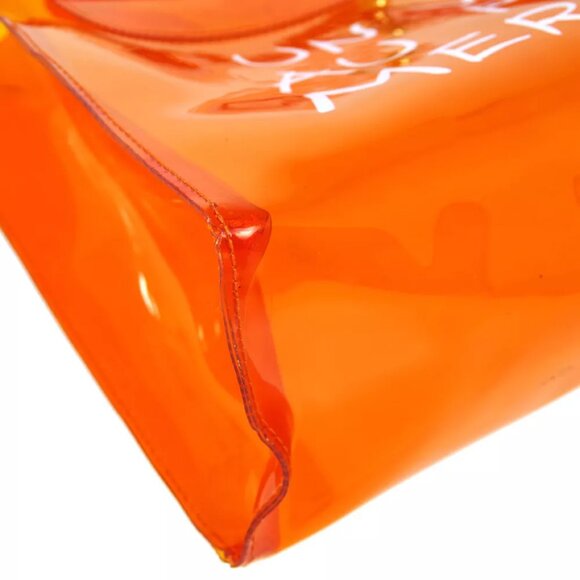 Hermes Orange Vinyl Kelly Beach Handbag SOUVENIR DE L'EXPOSITION 1998 91375 - Picture 4 of 12